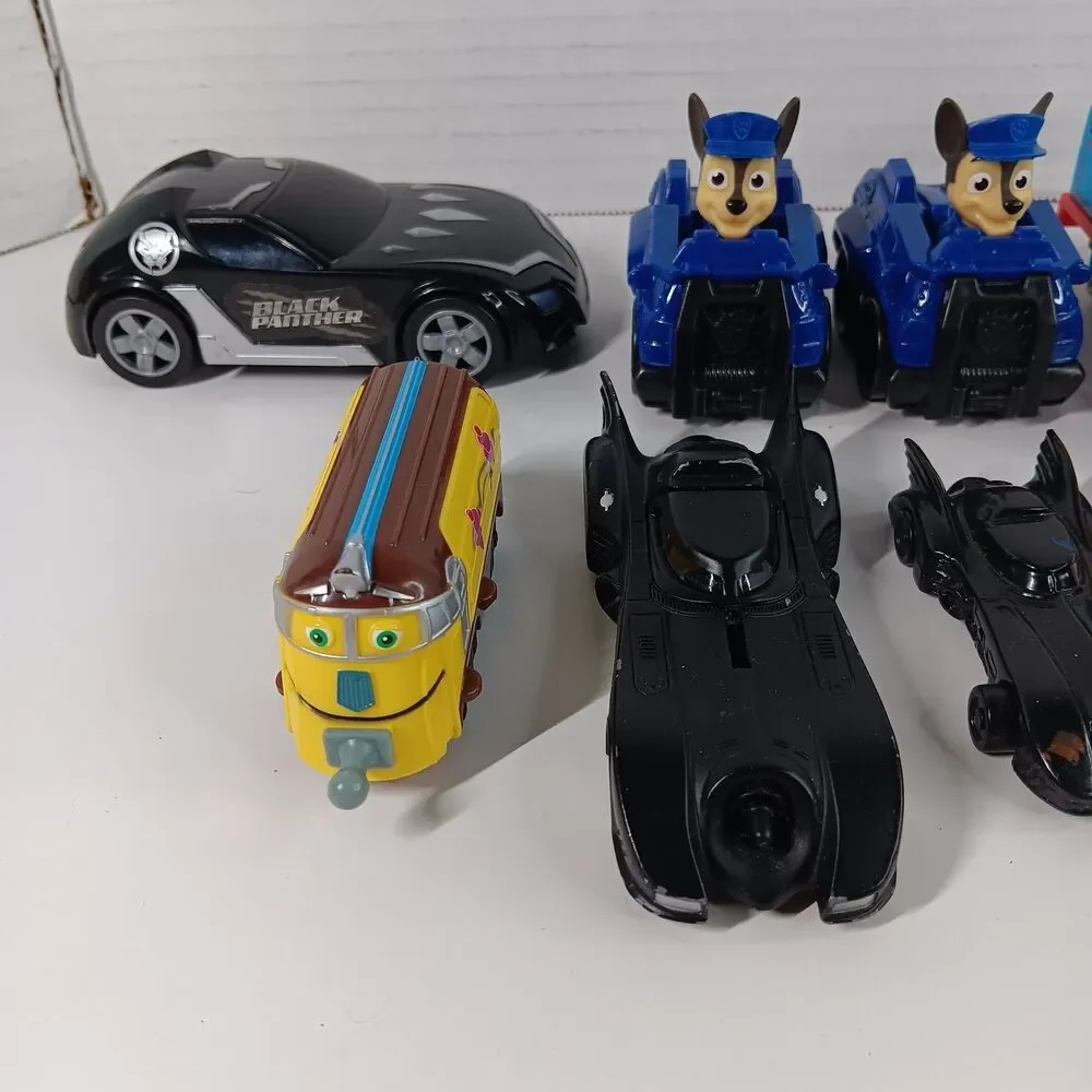 Character Hero Toy Car Lot Diecast Batmobile Chase Paw Patrol Black Panther Hulk